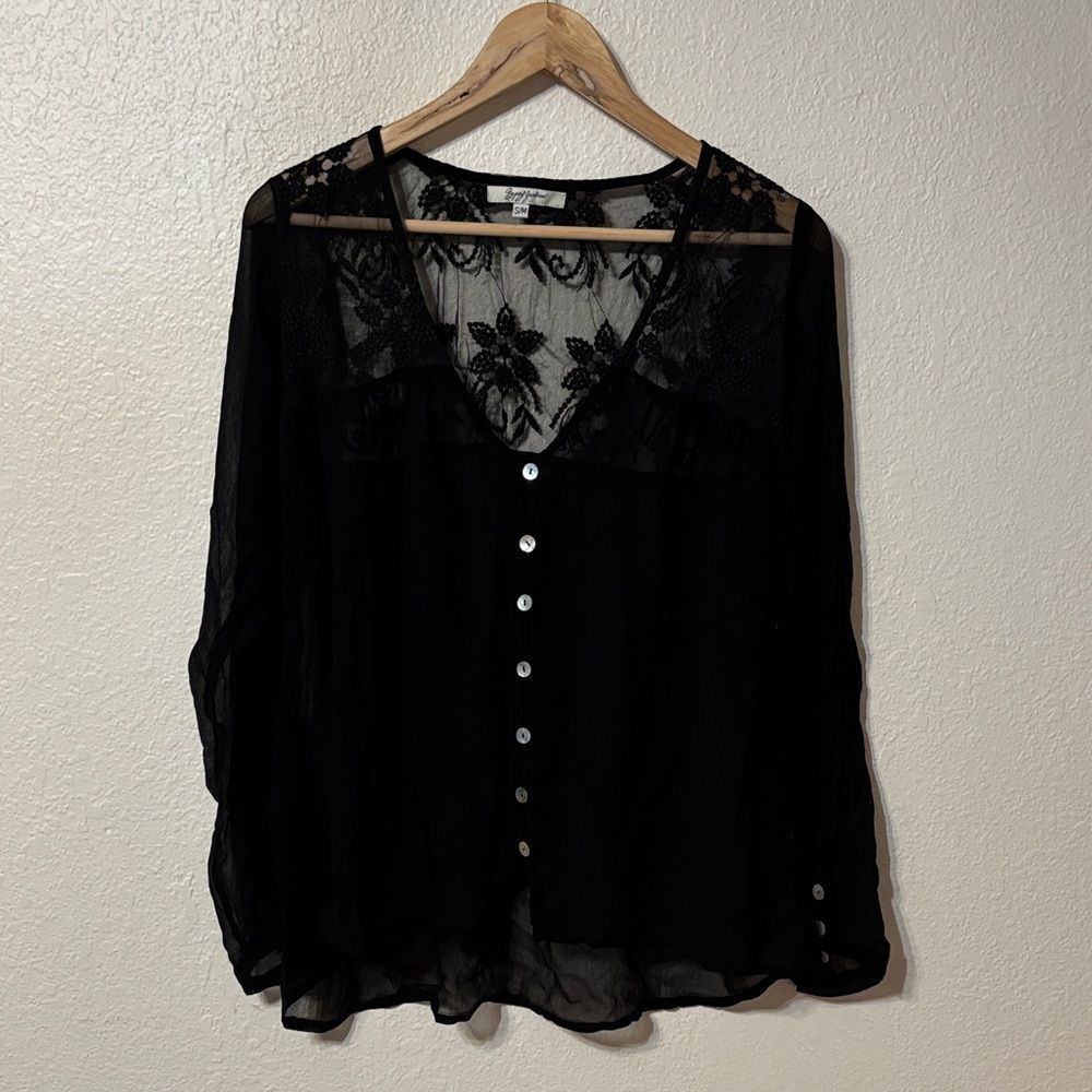 Gypsy Junkies Sheer Blouse Small/Medium